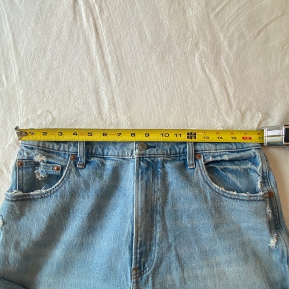 Abercrombie & Fitch The 90's Straight Ultra High Rise distressed 16972 - Picture 8 of 15